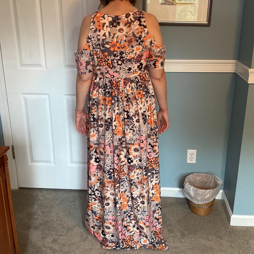 Summer Maxi Dress Tlora Plus big for XL - Picture 7 of 8